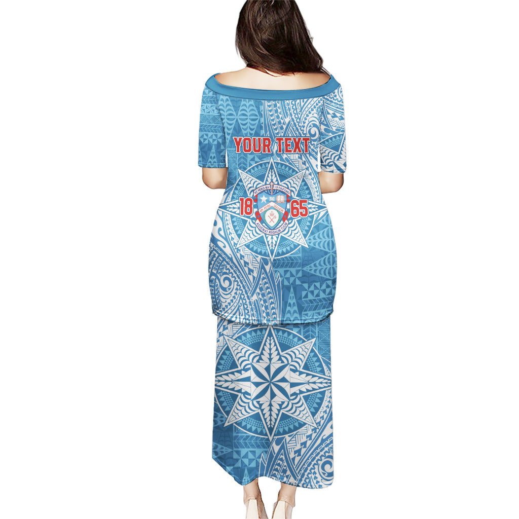 Personalised Tonga Apifo'ou College Puletasi Since 1865 Special Kupesi Pattern LT9 - Polynesian Pride