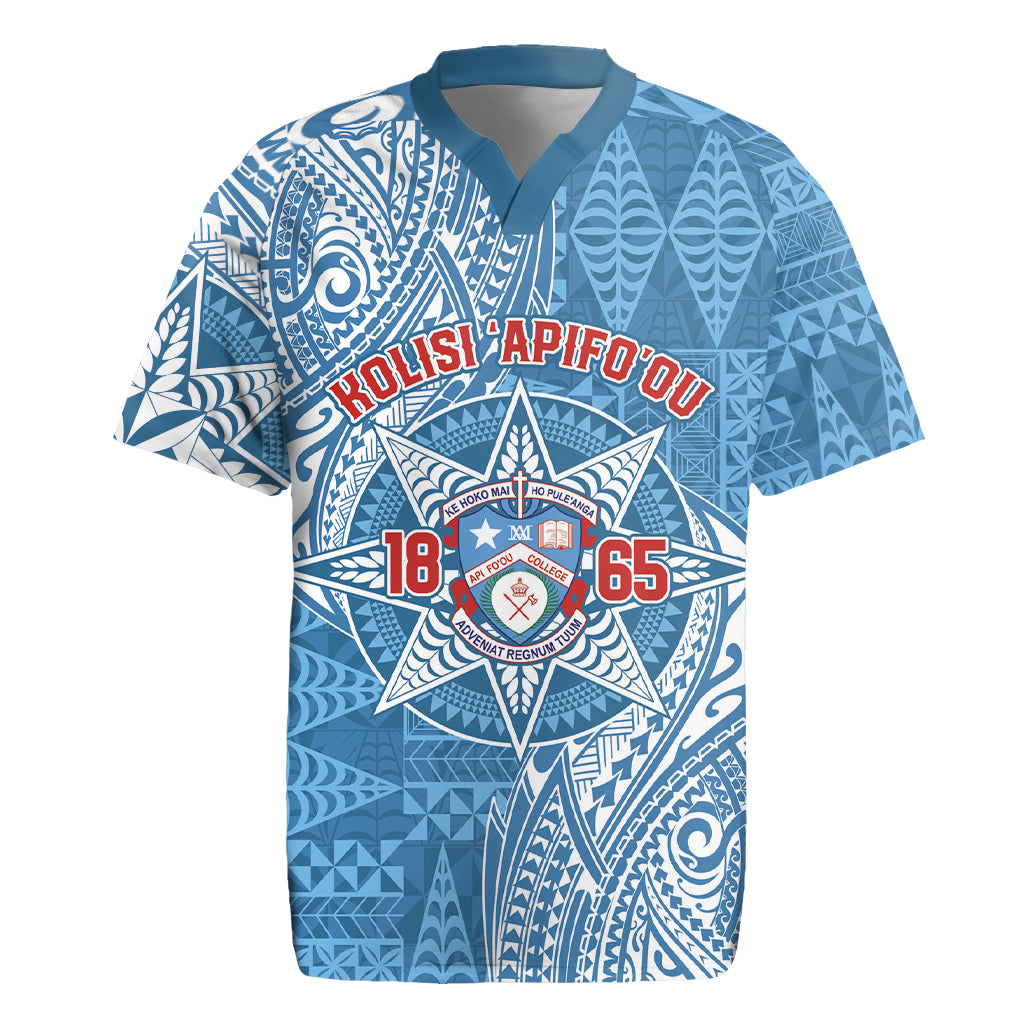 Personalised Tonga Apifo'ou College Rugby Jersey Since 1865 Special Kupesi Pattern