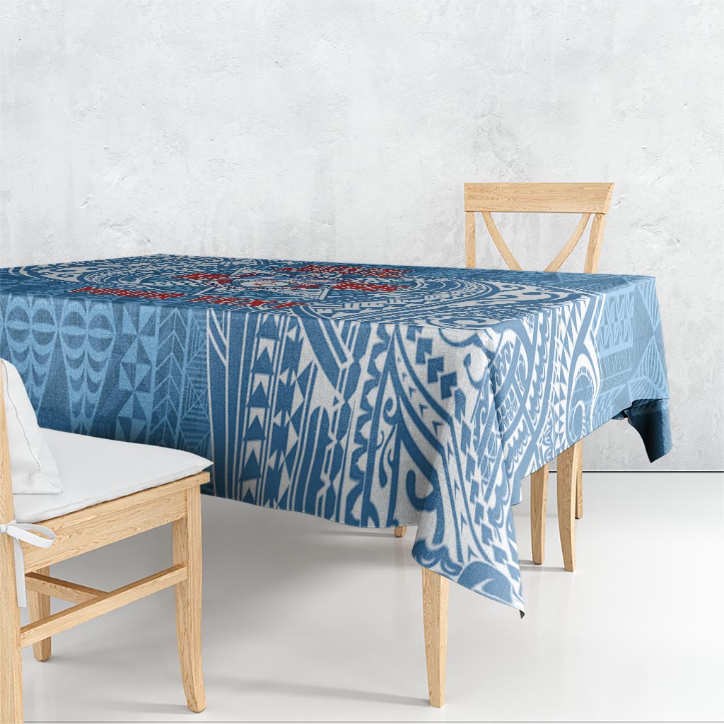 Personalised Tonga Apifo'ou College Tablecloth Since 1865 Special Kupesi Pattern LT9 - Polynesian Pride