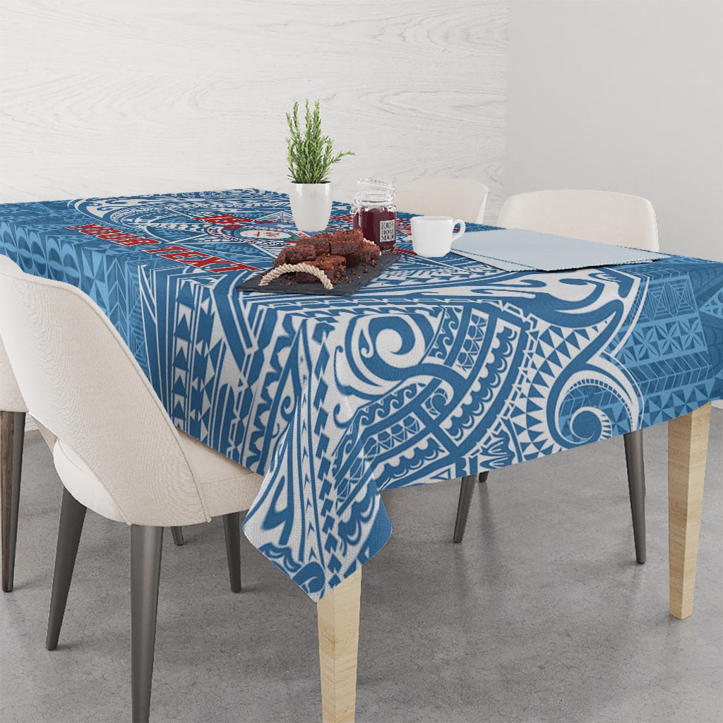 Personalised Tonga Apifo'ou College Tablecloth Since 1865 Special Kupesi Pattern LT9 - Polynesian Pride