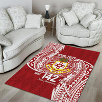 Personalised Kolisi Tonga Atele 142nd Anniversary Area Rug Special Kupesi Pattern