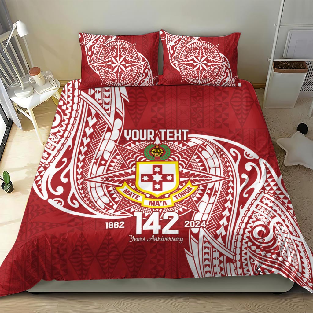 Personalised Kolisi Tonga Atele 142nd Anniversary Bedding Set Special Kupesi Pattern LT9 - Polynesian Pride