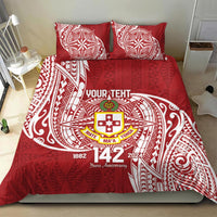 Personalised Kolisi Tonga Atele 142nd Anniversary Bedding Set Special Kupesi Pattern LT9 - Polynesian Pride