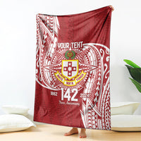 Personalised Kolisi Tonga Atele 142nd Anniversary Blanket Special Kupesi Pattern LT9 - Polynesian Pride