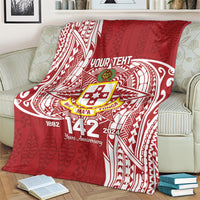 Personalised Kolisi Tonga Atele 142nd Anniversary Blanket Special Kupesi Pattern LT9 - Polynesian Pride