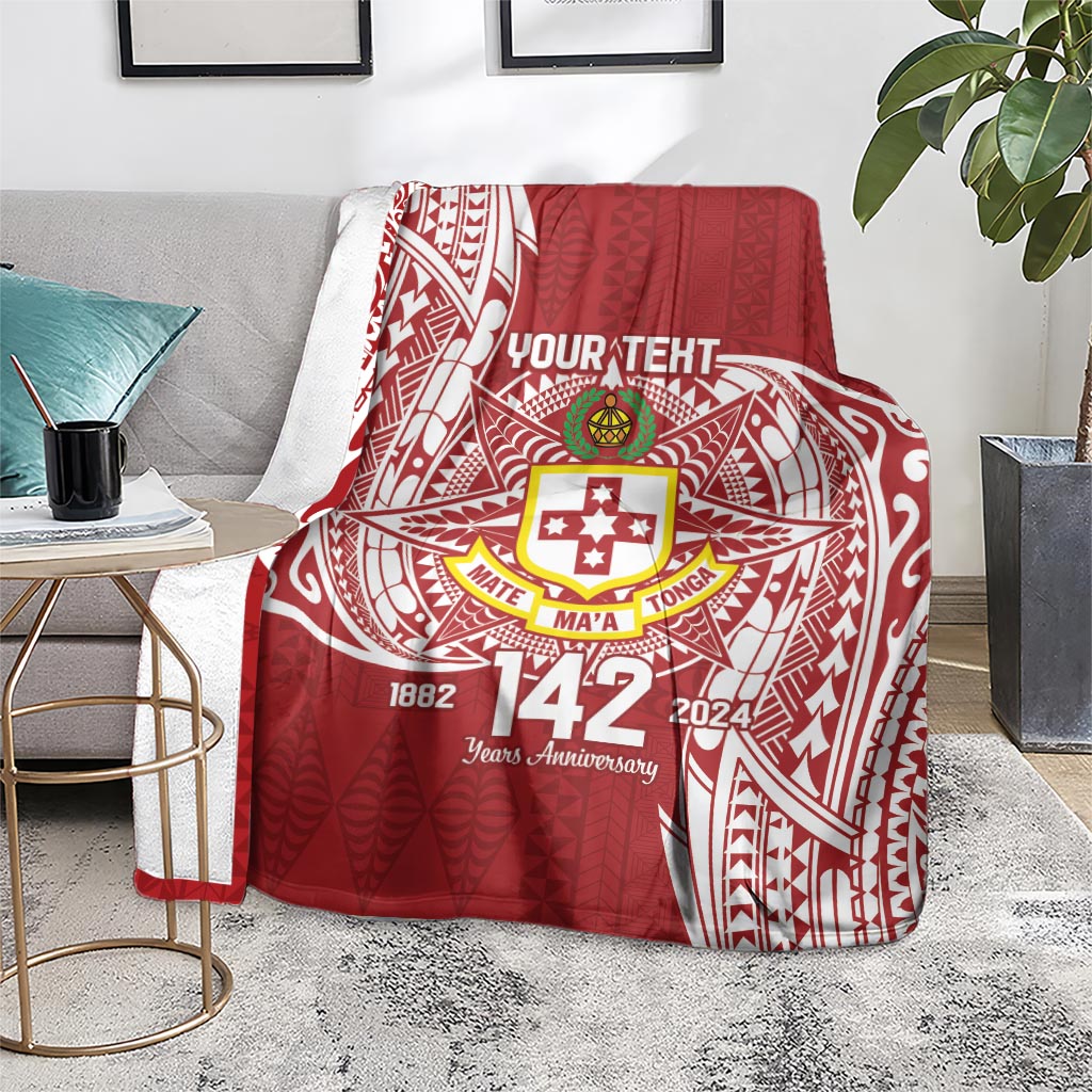 Personalised Kolisi Tonga Atele 142nd Anniversary Blanket Special Kupesi Pattern LT9 - Polynesian Pride
