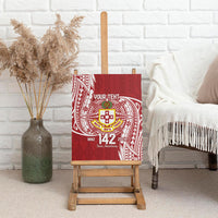 Personalised Kolisi Tonga Atele 142nd Anniversary Canvas Wall Art Special Kupesi Pattern LT9 - Polynesian Pride