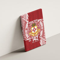 Personalised Kolisi Tonga Atele 142nd Anniversary Canvas Wall Art Special Kupesi Pattern LT9 - Polynesian Pride