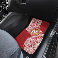 Personalised Kolisi Tonga Atele 142nd Anniversary Car Mats Special Kupesi Pattern LT9 - Polynesian Pride