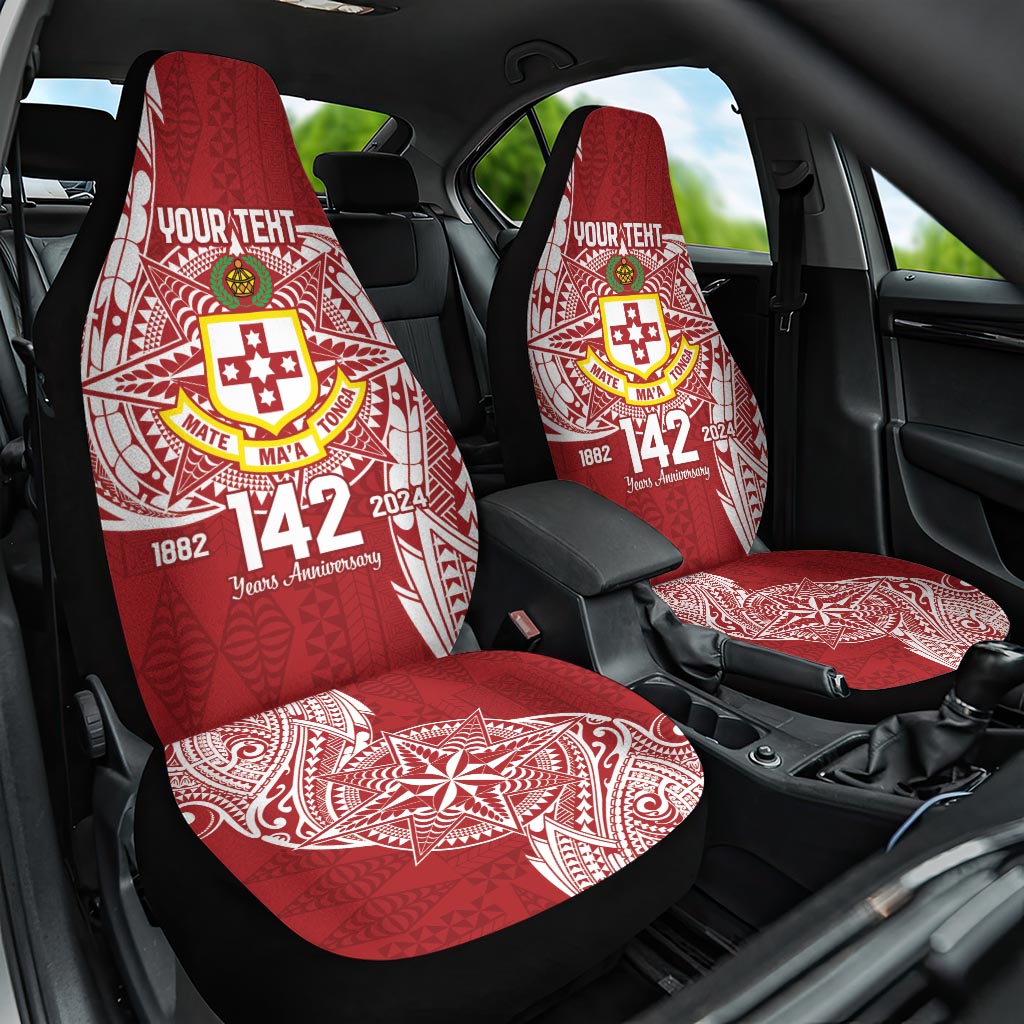 Personalised Kolisi Tonga Atele 142nd Anniversary Car Seat Cover Special Kupesi Pattern