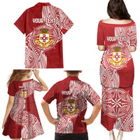 Personalised Kolisi Tonga Atele 142nd Anniversary Family Matching Puletasi and Hawaiian Shirt Special Kupesi Pattern LT9 - Polynesian Pride