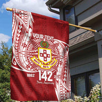 Personalised Kolisi Tonga Atele 142nd Anniversary Garden Flag Special Kupesi Pattern LT9 - Polynesian Pride