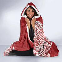 Personalised Kolisi Tonga Atele 142nd Anniversary Hooded Blanket Special Kupesi Pattern LT9 - Polynesian Pride