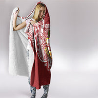 Personalised Kolisi Tonga Atele 142nd Anniversary Hooded Blanket Special Kupesi Pattern LT9 - Polynesian Pride