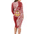 Personalised Kolisi Tonga Atele 142nd Anniversary Long Sleeve Bodycon Dress Special Kupesi Pattern