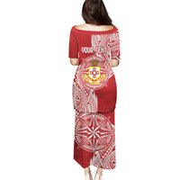 Personalised Kolisi Tonga Atele 142nd Anniversary Puletasi Special Kupesi Pattern LT9 - Polynesian Pride