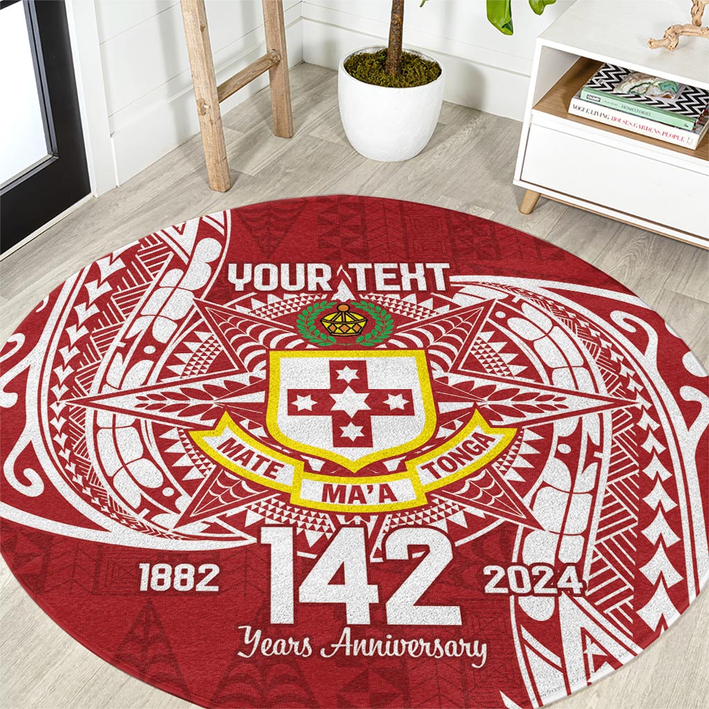 Personalised Kolisi Tonga Atele 142nd Anniversary Round Carpet Special Kupesi Pattern