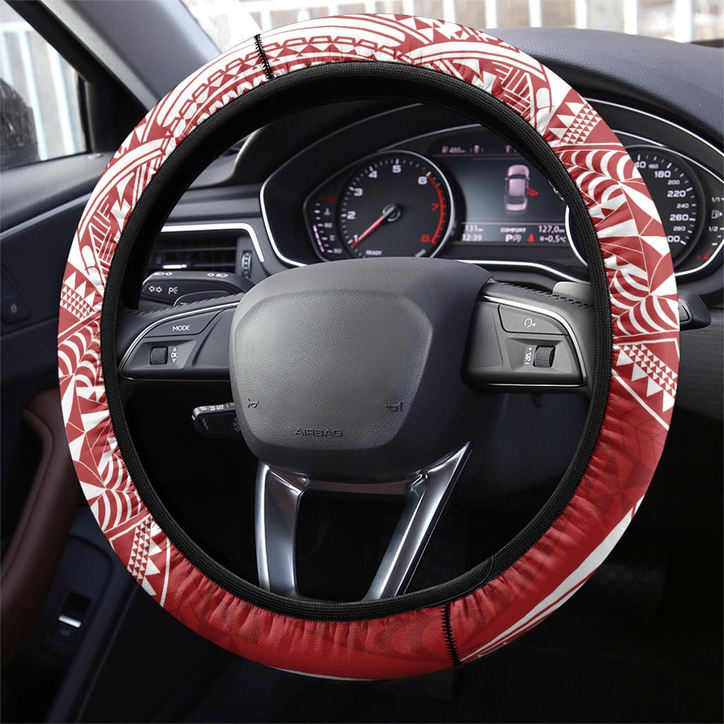 Kolisi Tonga Atele 142nd Anniversary Steering Wheel Cover Special Kupesi Pattern LT9 - Polynesian Pride