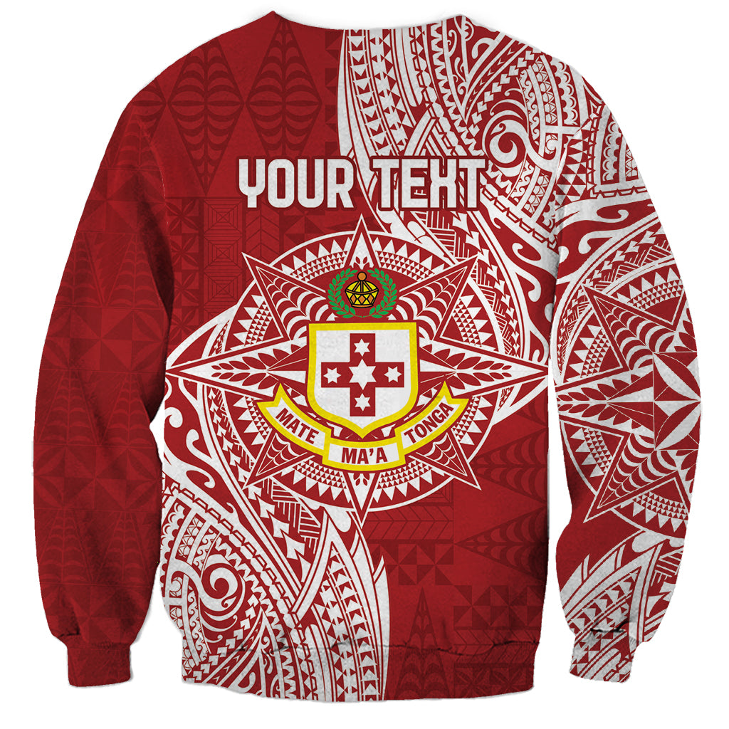 Personalised Kolisi Tonga Atele 142nd Anniversary Sweatshirt Special Kupesi Pattern LT9 - Polynesian Pride