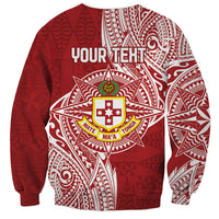 Personalised Kolisi Tonga Atele 142nd Anniversary Sweatshirt Special Kupesi Pattern LT9 - Polynesian Pride