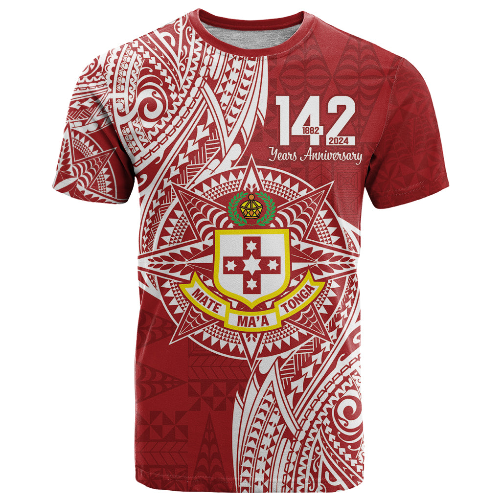 Personalised Kolisi Tonga Atele 142nd Anniversary T Shirt Special Kupesi Pattern