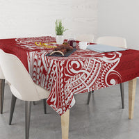 Personalised Kolisi Tonga Atele 142nd Anniversary Tablecloth Special Kupesi Pattern LT9 - Polynesian Pride