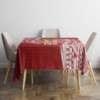 Personalised Kolisi Tonga Atele 142nd Anniversary Tablecloth Special Kupesi Pattern LT9 - Polynesian Pride