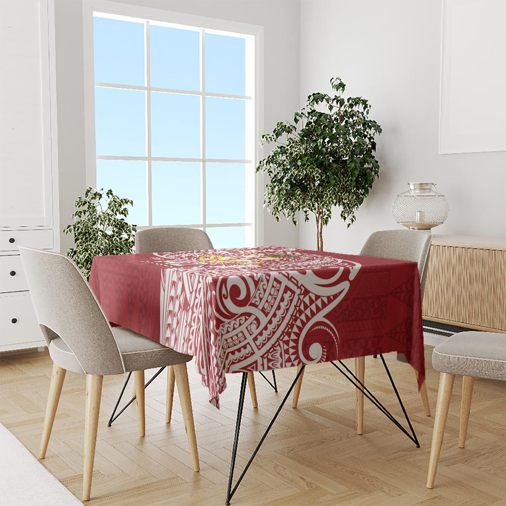 Personalised Kolisi Tonga Atele 142nd Anniversary Tablecloth Special Kupesi Pattern LT9 - Polynesian Pride