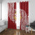 Personalised Kolisi Tonga Atele 142nd Anniversary Window Curtain Special Kupesi Pattern