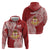 Personalised Kolisi Tonga Atele 142nd Anniversary Zip Hoodie Special Kupesi Pattern