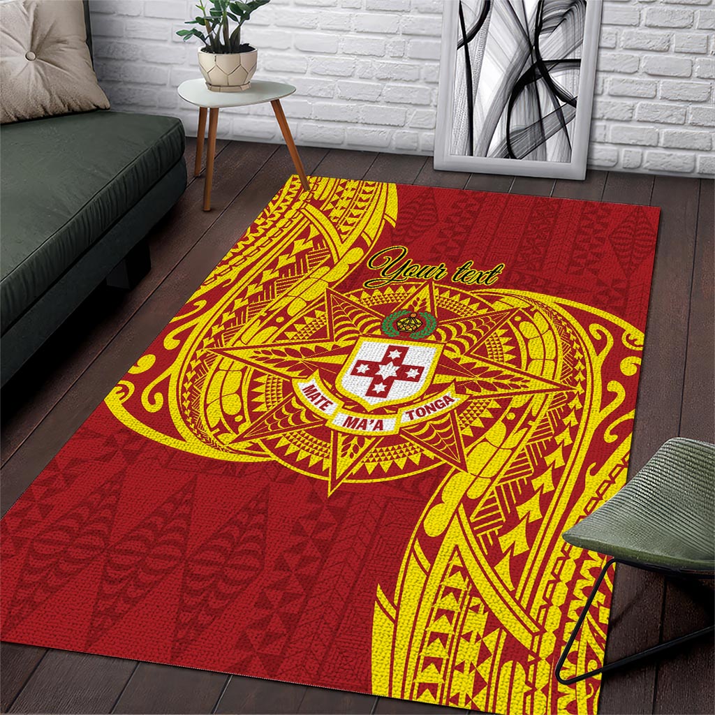 Personalised Kolisi Tonga Atele Area Rug Since 1882 Simple Ngatu Pattern