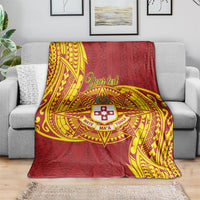 Personalised Kolisi Tonga Atele Blanket Since 1882 Simple Ngatu Pattern LT9 - Polynesian Pride