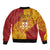 Personalised Kolisi Tonga Atele Bomber Jacket Since 1882 Simple Ngatu Pattern