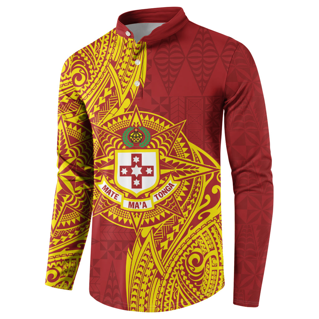 Personalised Kolisi Tonga Atele Button Sweatshirt Since 1882 Simple Ngatu Pattern LT9 - Polynesian Pride