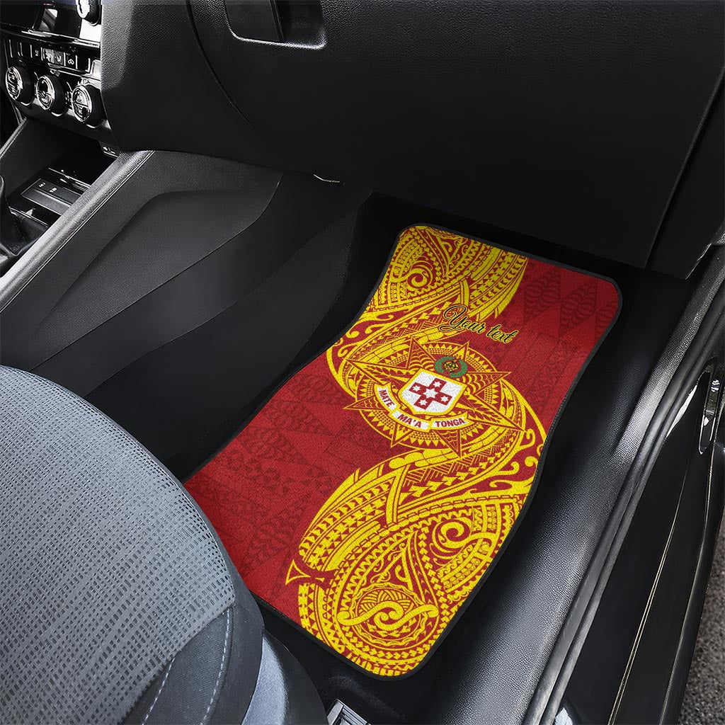 Personalised Kolisi Tonga Atele Car Mats Since 1882 Simple Ngatu Pattern LT9 - Polynesian Pride
