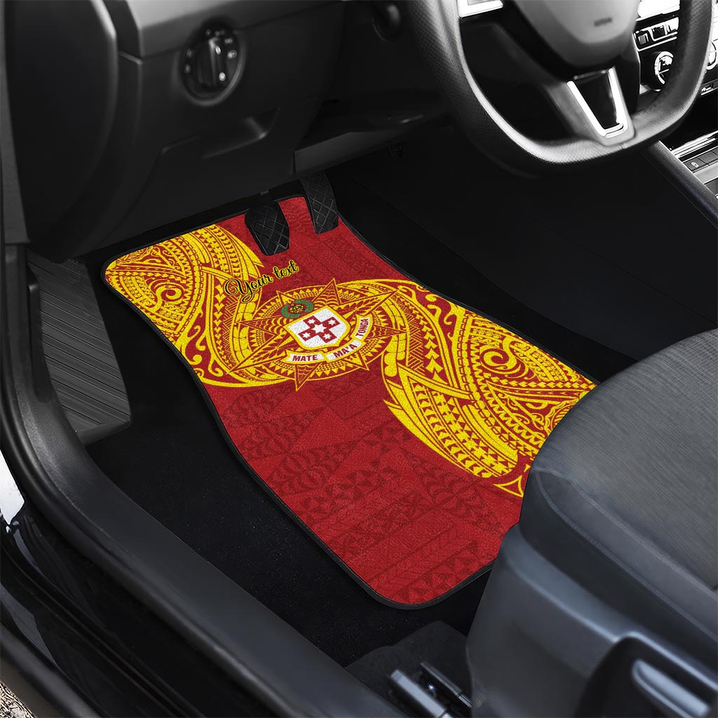 Personalised Kolisi Tonga Atele Car Mats Since 1882 Simple Ngatu Pattern LT9 - Polynesian Pride