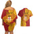 Personalised Kolisi Tonga Atele Couples Matching Off Shoulder Short Dress and Hawaiian Shirt Since 1882 Simple Ngatu Pattern