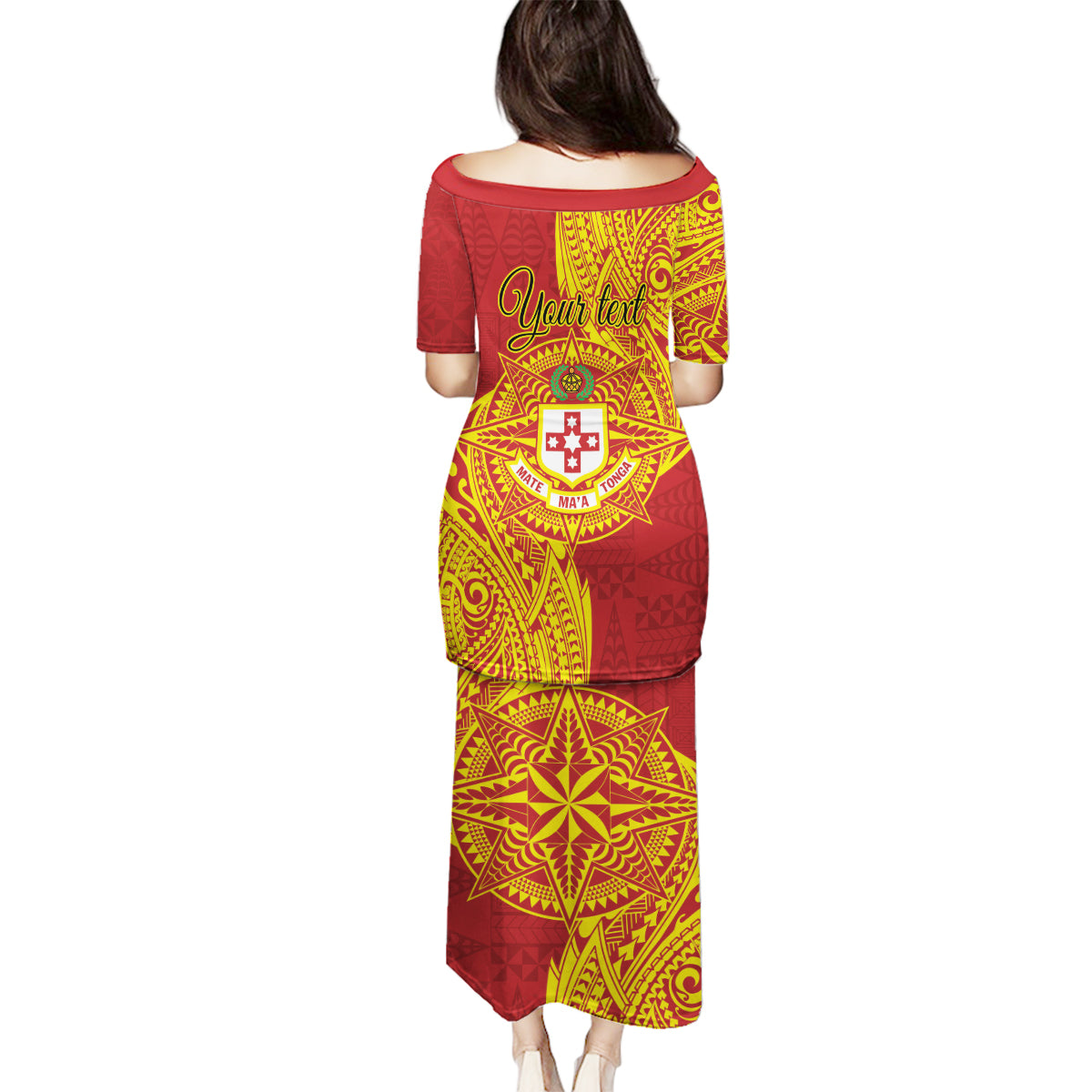 Personalised Kolisi Tonga Atele Family Matching Puletasi and Hawaiian Shirt Since 1882 Simple Ngatu Pattern LT9 - Polynesian Pride