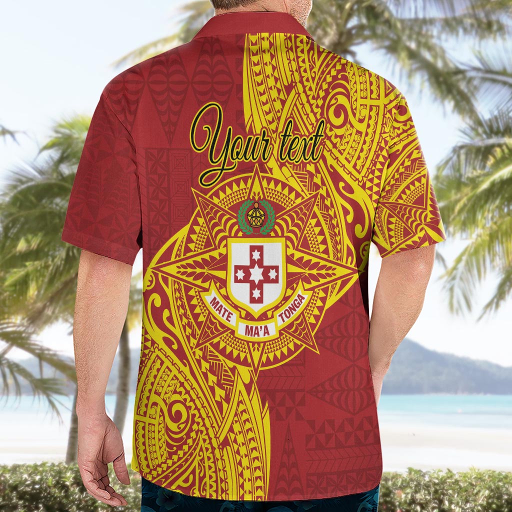 Personalised Kolisi Tonga Atele Hawaiian Shirt Since 1882 Simple Ngatu Pattern LT9 - Polynesian Pride