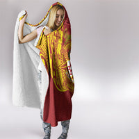 Personalised Kolisi Tonga Atele Hooded Blanket Since 1882 Simple Ngatu Pattern LT9 - Polynesian Pride