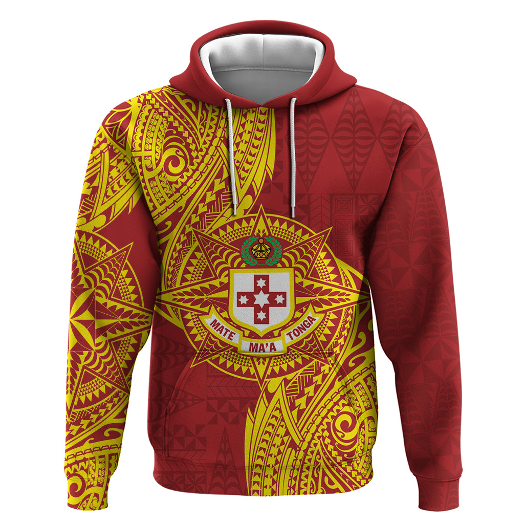 Personalised Kolisi Tonga Atele Hoodie Since 1882 Simple Ngatu Pattern