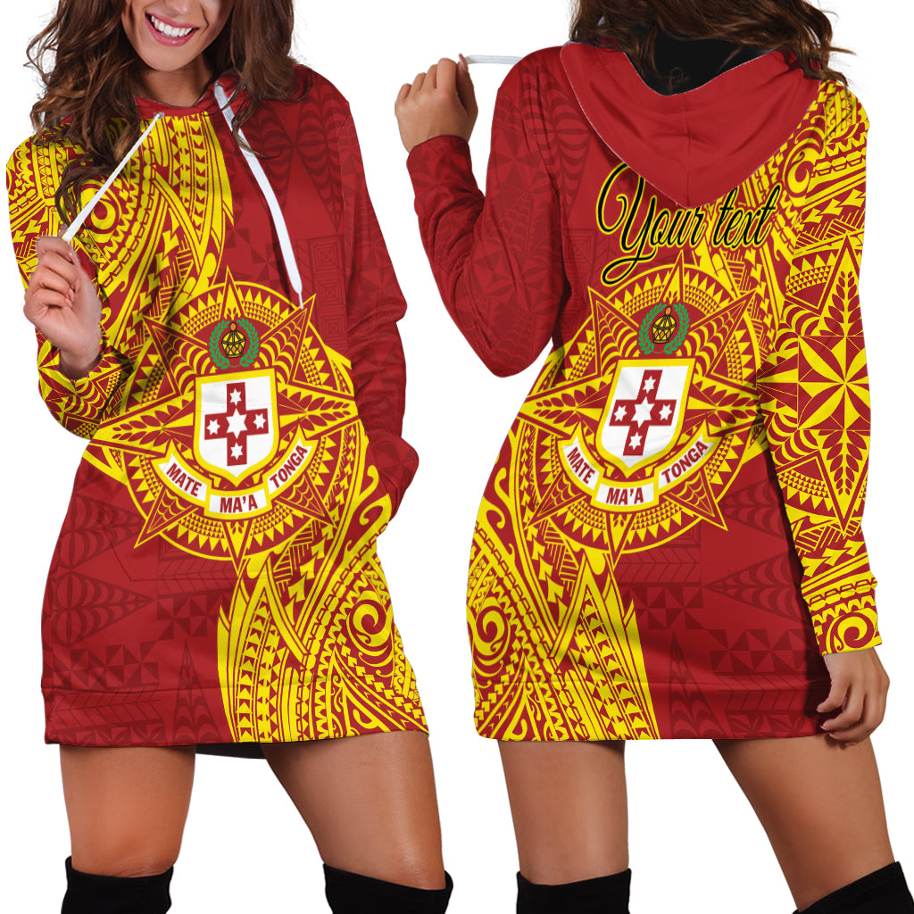 Personalised Kolisi Tonga Atele Hoodie Dress Since 1882 Simple Ngatu Pattern LT9 - Polynesian Pride