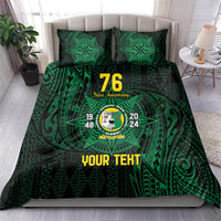 Personalised Tonga Liahona High School 76th Anniversary Bedding Set Special Kupesi Pattern LT9 - Polynesian Pride