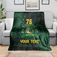Personalised Tonga Liahona High School 76th Anniversary Blanket Special Kupesi Pattern LT9 - Polynesian Pride