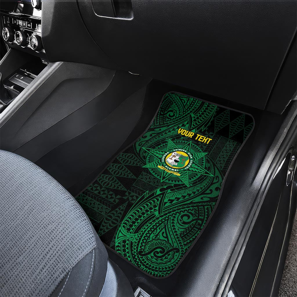 Personalised Tonga Liahona High School 76th Anniversary Car Mats Special Kupesi Pattern LT9 - Polynesian Pride