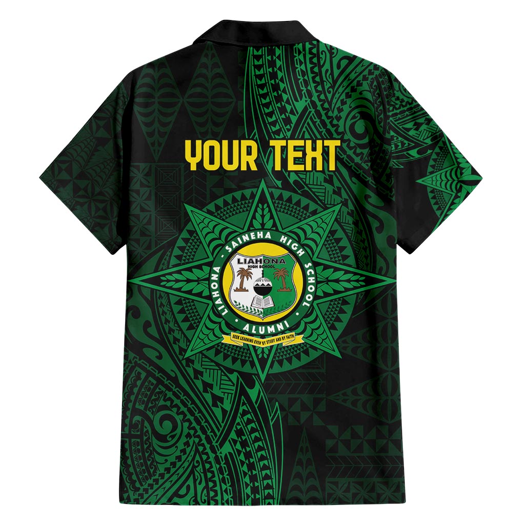 Personalised Tonga Liahona High School 76th Anniversary Hawaiian Shirt Special Kupesi Pattern LT9 - Polynesian Pride