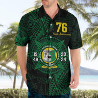 Personalised Tonga Liahona High School 76th Anniversary Hawaiian Shirt Special Kupesi Pattern LT9 - Polynesian Pride