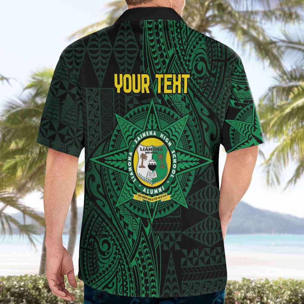 Personalised Tonga Liahona High School 76th Anniversary Hawaiian Shirt Special Kupesi Pattern LT9 - Polynesian Pride