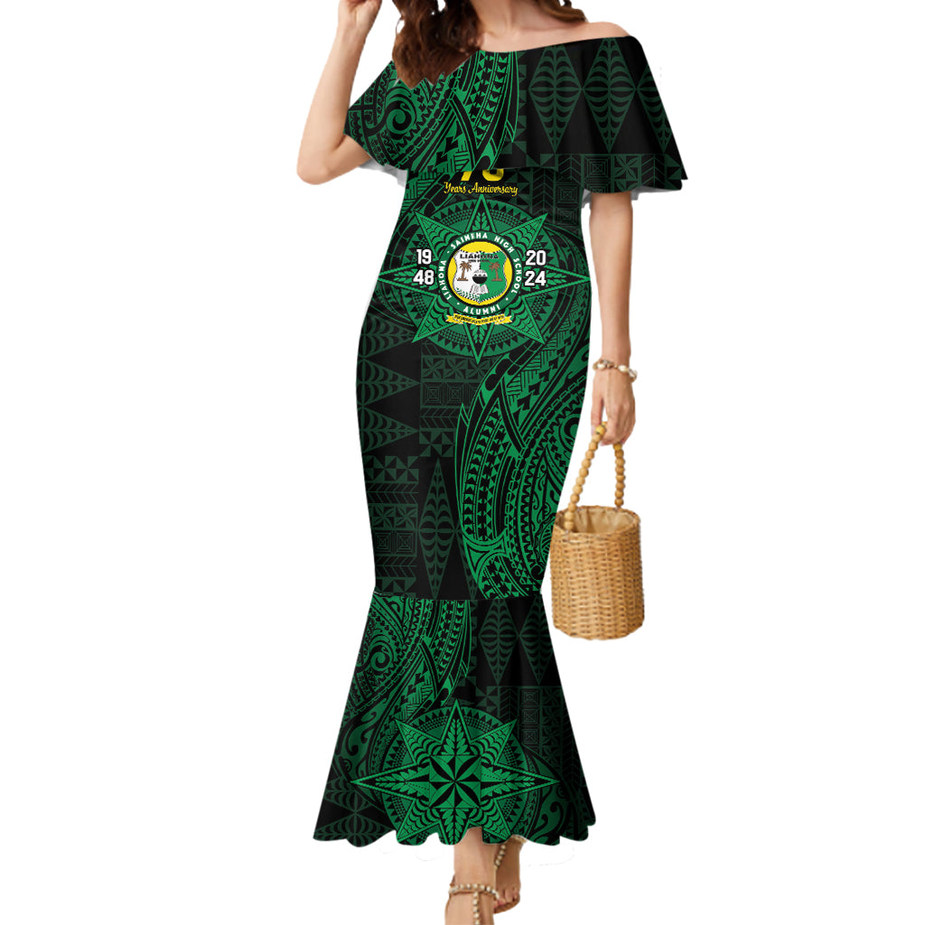 Personalised Tonga Liahona High School 76th Anniversary Mermaid Dress Special Kupesi Pattern