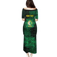 Personalised Tonga Liahona High School 76th Anniversary Puletasi Special Kupesi Pattern LT9 - Polynesian Pride